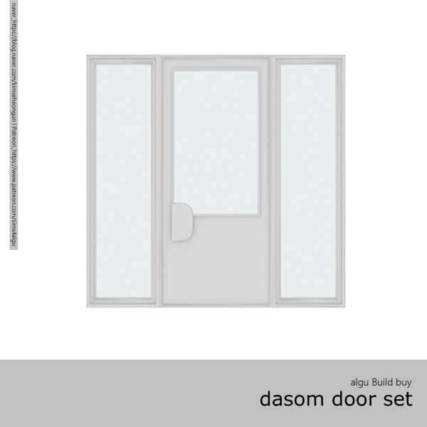 Alpha [algu] dasom door set by simsfinds - The Sims 4 Custom Content