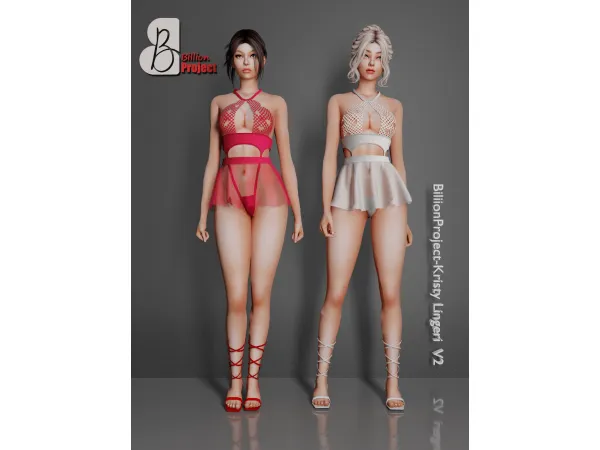Alpha BiliionProject Kristy Lingeri V2 by BillionProject666 - The Sims 4 Custom Content