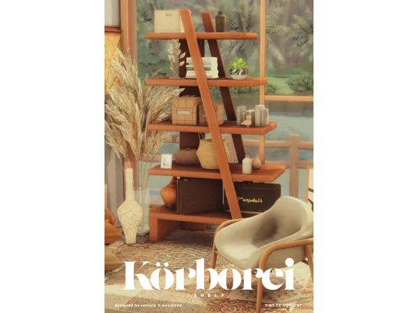 [N O S T Y L E X W O O D L A N D] Körborei Shelf