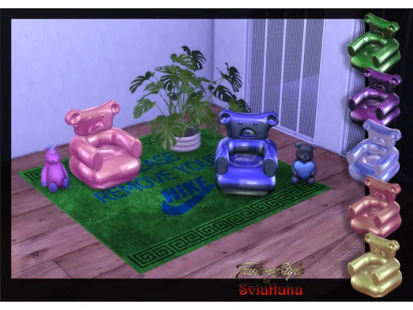 Alpha Chair Gummybear - The Sims 4 Custom Content