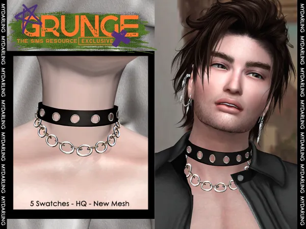 Alpha GRUNGE CHOKERS SETS by Mydarling20 I am from VENEZUELA - The Sims 4 Custom Content