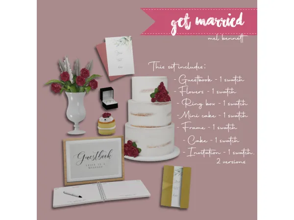 Mix Get Married Collection - The Sims 4 Custom Content