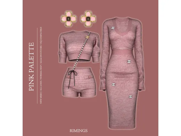 Alpha [RIMINGS] PINK PALETTE by RIMINGs - The Sims 4 Custom Content