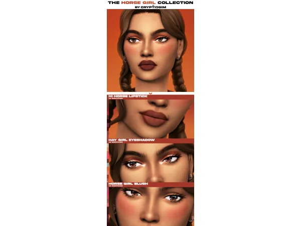 Maxis Match the horse girl collection by crypticsim - The Sims 4 Custom Content