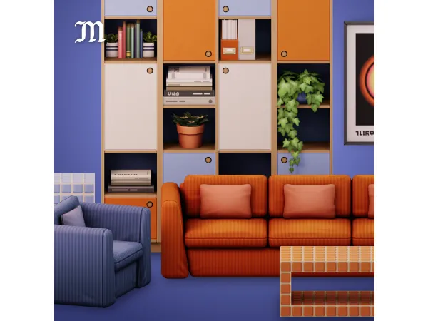 Maxis Match Birthday Cake Living Room by myshunosun - The Sims 4 Custom Content