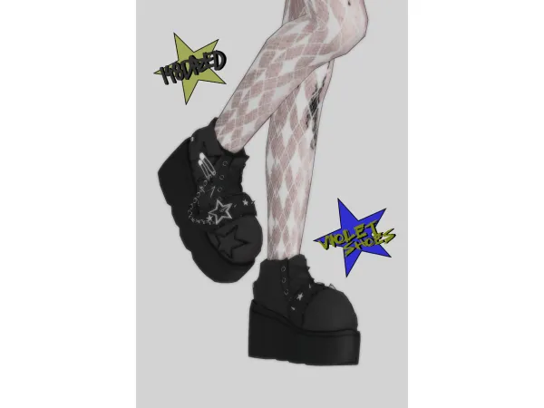 Mix VIOLET SHOES by 148DAZED - The Sims 4 Custom Content