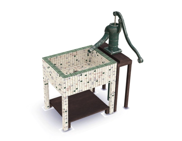 Maxis Match [My Neighbor Totoro] Sink whand pump (Functional) by simsfinds - The Sims 4 Custom Content