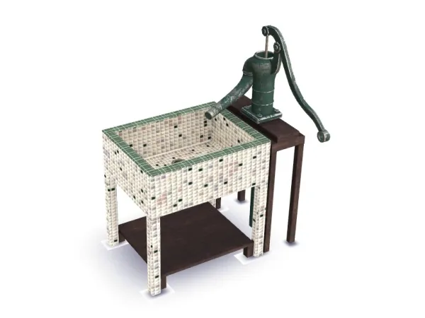 Maxis Match [My Neighbor Totoro] Sink whand pump (Functional) by rrtt - The Sims 4 Custom Content