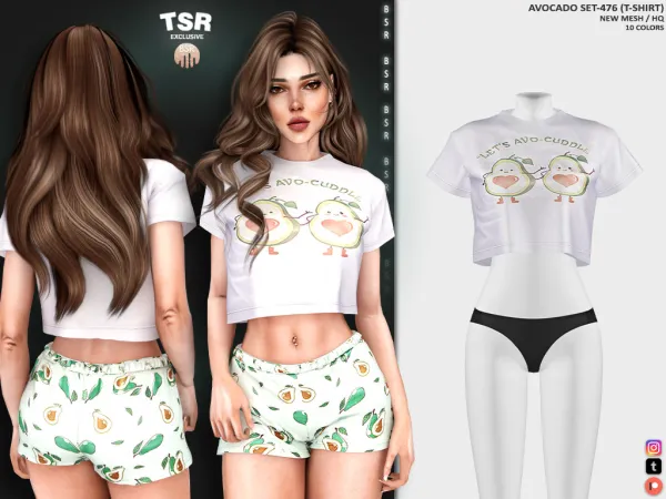 Alpha AVOKADO SET 476 BD1256 BD1257 - The Sims 4 Custom Content