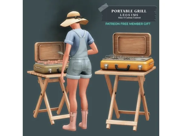 Mix Portable Grill - The Sims 4 Custom Content