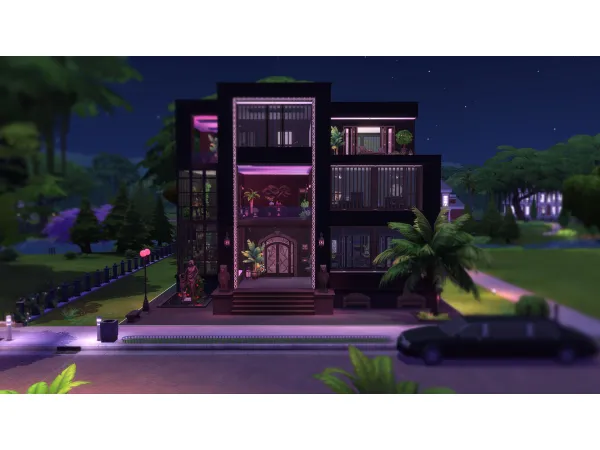 Maxis Match GothHaus Villa (no ) by mamba_black - The Sims 4 Custom Content