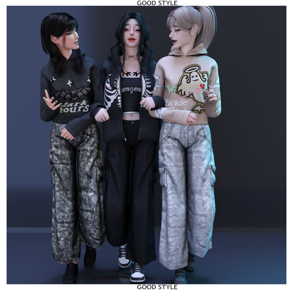 Alpha GOOD STYLE OUTFIT'S by whimp - The Sims 4 Custom Content