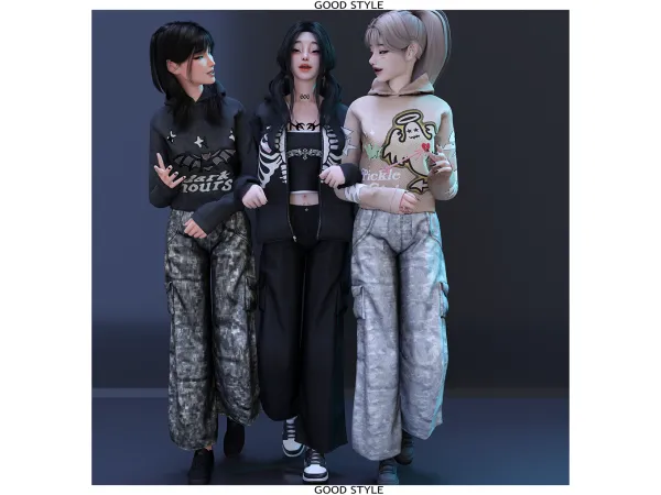 Alpha GOOD STYLE OUTFIT'S - The Sims 4 Custom Content