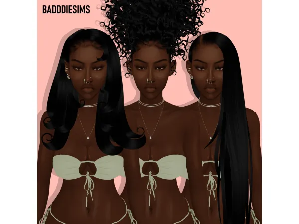 Mix NEW HAIRS COLLECTION YARAKLARA BRIAN HAIRSTYLE by BadddieSims - The Sims 4 Custom Content