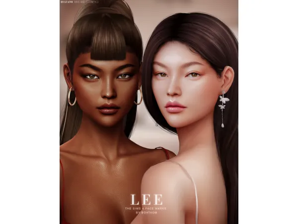 Alpha LEE FACE MASKS AND SKIN OVERLAY EARLY ACCESS by BoatAom - The Sims 4 Custom Content