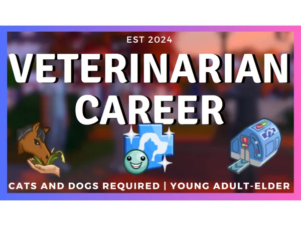 Maxis Match Veterinarian Career by CosmicZephyrus - The Sims 4 Custom Content