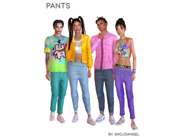 Maxis Match Pants Recol by shojoangel - The Sims 4 Custom Content