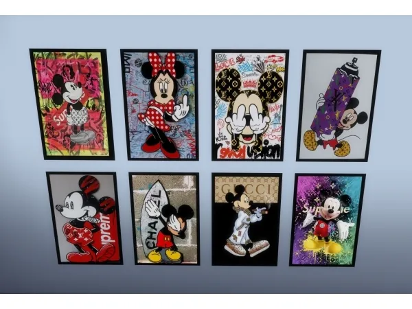 Alpha Poster _ Mickey Mouse - The Sims 4 Custom Content