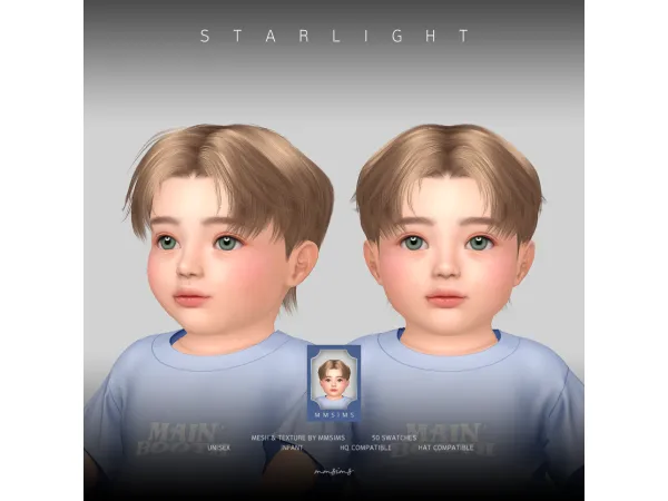 Alpha MMSIMS Hair Starlight IU by mmsims - The Sims 4 Custom Content
