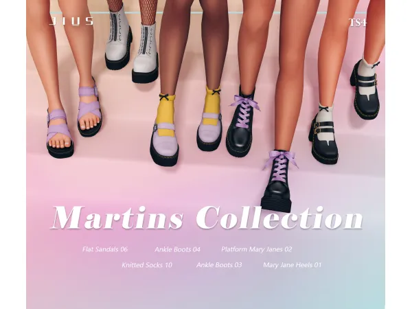 Mix Download Martins Collection by jiussims - The Sims 4 Custom Content