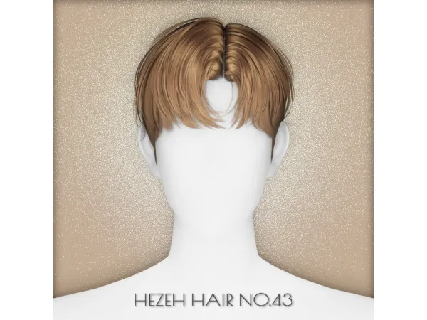 Alpha [Hezeh]Hair_No43 - The Sims 4 Custom Content