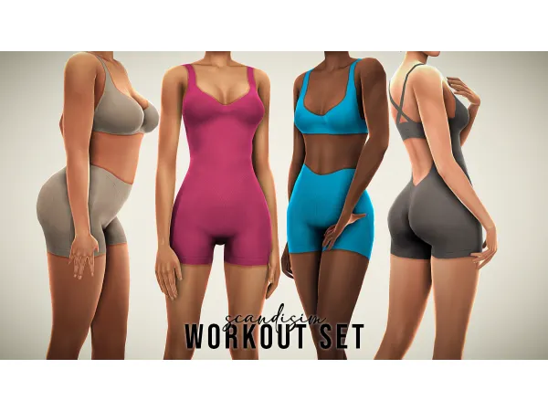 Maxis Match Workout Set by scandisim - The Sims 4 Custom Content