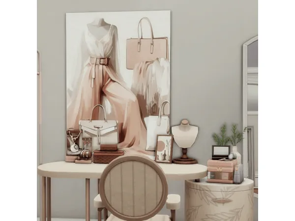 Maxis Match Modern Fashion Art - The Sims 4 Custom Content