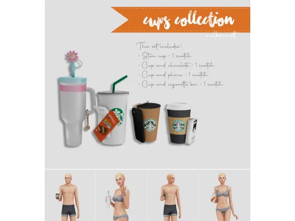 Mix Cups Collection - The Sims 4 Custom Content