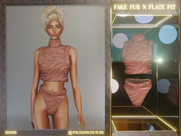 Mix Fake Fur Fit - The Sims 4 Custom Content