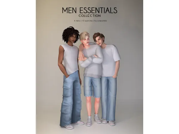 Mix Men Essentials Collection - The Sims 4 Custom Content