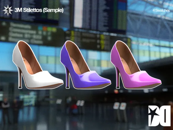 Alpha 3M Stilettos (Sample) - The Sims 4 Custom Content