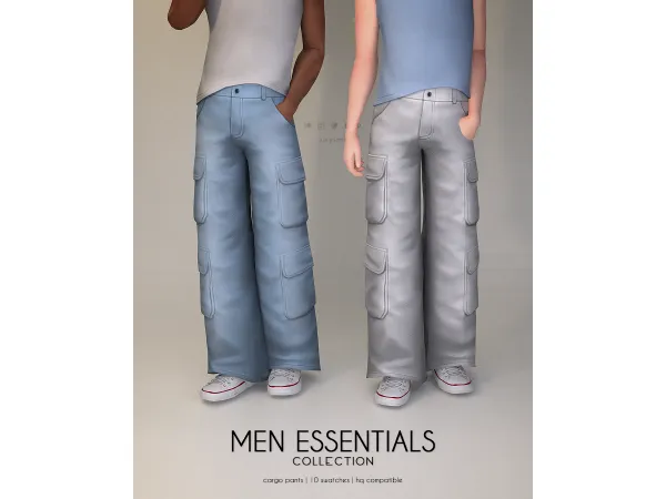 Maxis Match Cargo pants Men Essentials Collection - The Sims 4 Custom Content