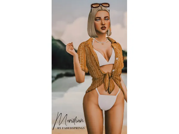Maxis Match Meridian a swimsuit set from fadedsprings by fadedsprings - The Sims 4 Custom Content