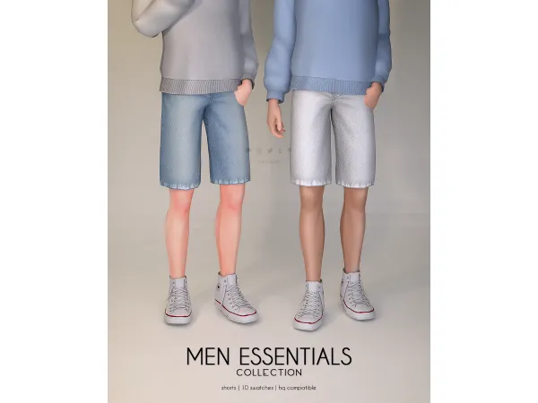 Mix Shorts Men Essentials Collection - The Sims 4 Custom Content