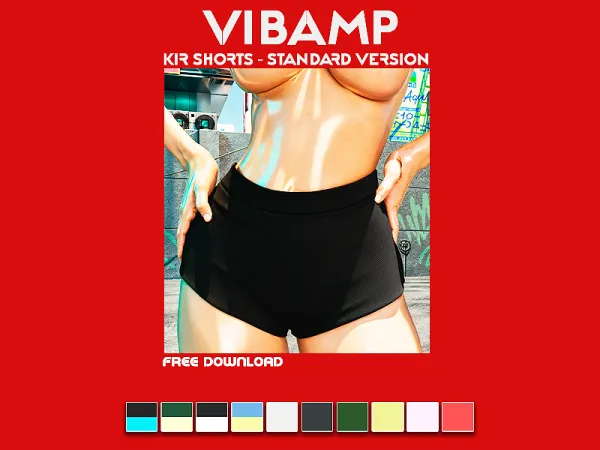 Alpha VIBAMP Kir Shorts (Standard Version) - The Sims 4 Custom Content