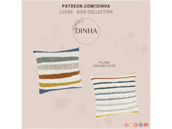 Mix Lucas Kids Collection (Pillows) - The Sims 4 Custom Content