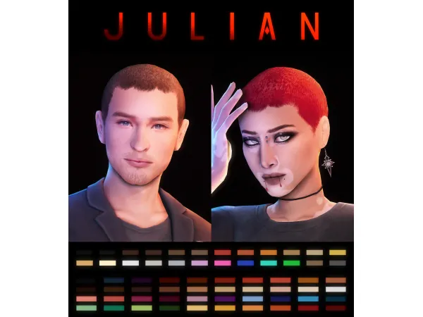 Maxis Match Julian Hair by simmandy - The Sims 4 Custom Content