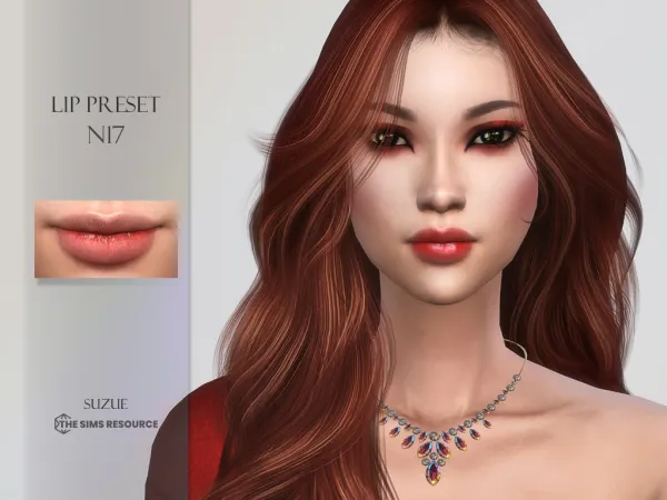Alpha Lip Preset N17 - The Sims 4 Custom Content