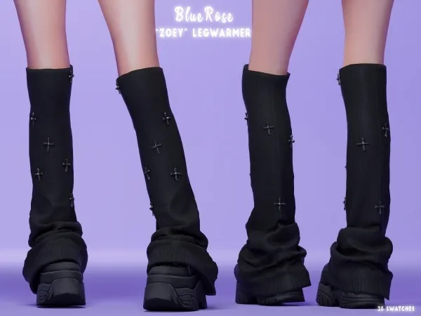Mix ZOEY legwarmer acc BRsims by bluerose-sims - The Sims 4 custom content