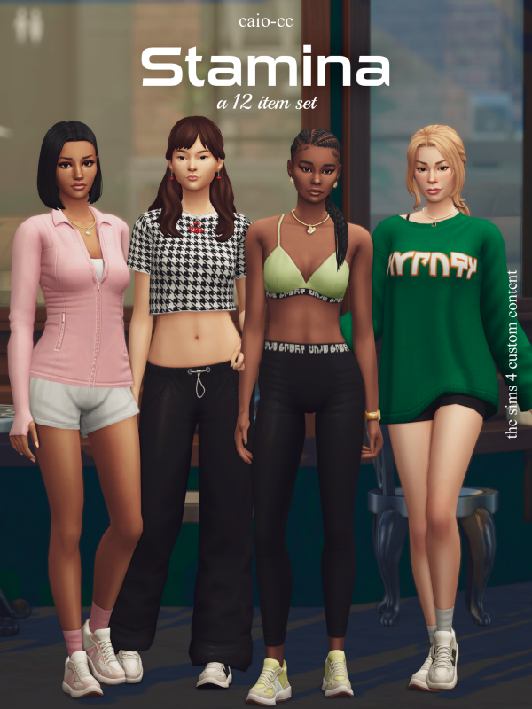 Maxis Match Stamina A 12 Items set by simsfinds - The Sims 4 Custom Content