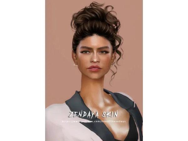 Alpha Zendaya SKIN TRAY FILES by OneOfTheseDays - The Sims 4 Custom Content