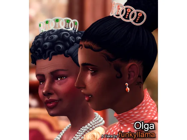 Mix Olga Tiara by funkyllama - The Sims 4 Custom Content