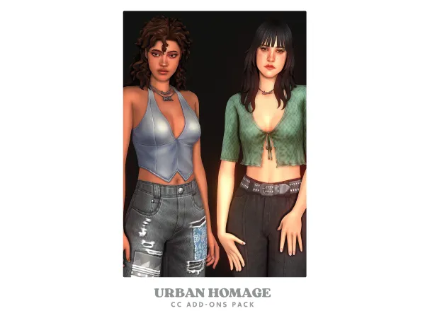Maxis Match Urban Homage Add Ons by adrienpastel - The Sims 4 Custom Content