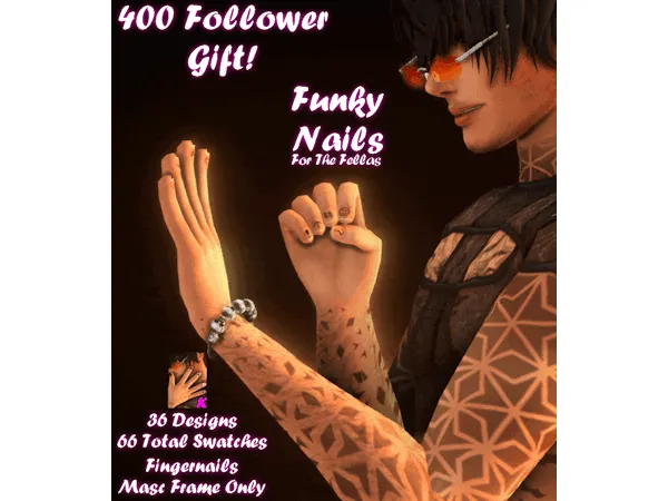 Maxis Match Funky Nails - The Sims 4 Custom Content