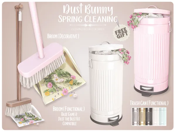 Mix dust bunny spring cleaning (gift) - The Sims 4 Custom Content