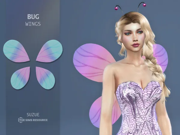 Alpha Bug Wings - The Sims 4 Custom Content