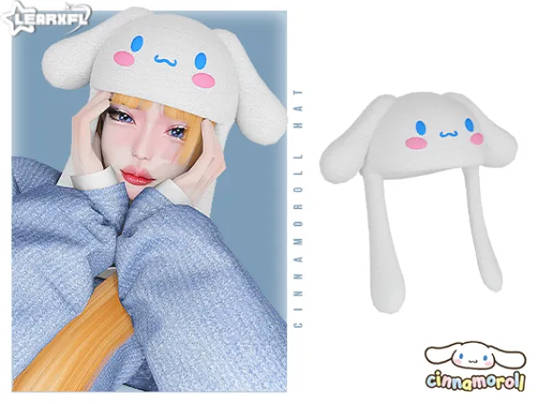 Mix Cinnamoroll Back To School Collection Cinnamoroll Hat [717 Items] by Learxfl - The Sims 4 Custom Content