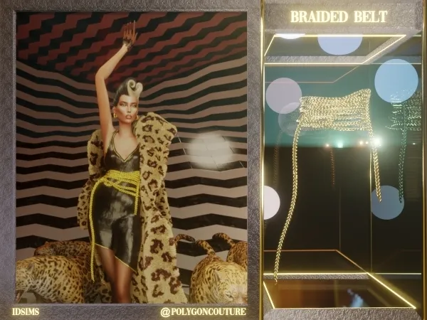 Alpha Braided Belt - The Sims 4 Custom Content