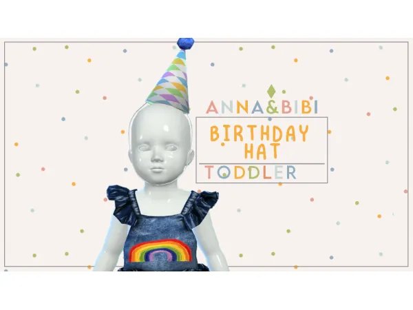 Mix Birthday HAT [AnnaBibi] by anna_bibi - The Sims 4 Custom Content