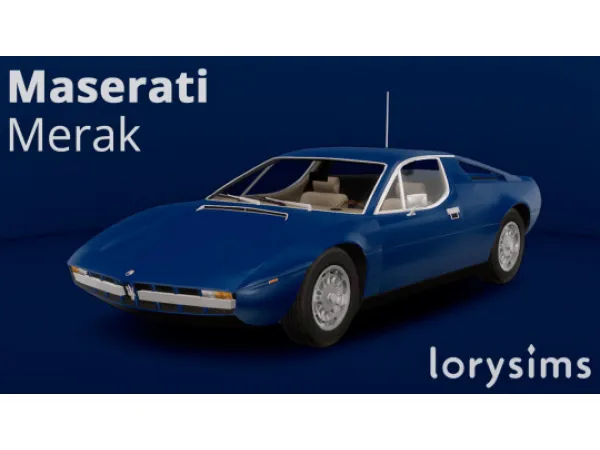 Mix 1972 Maserati Merak by LorySims - The Sims 4 Custom Content